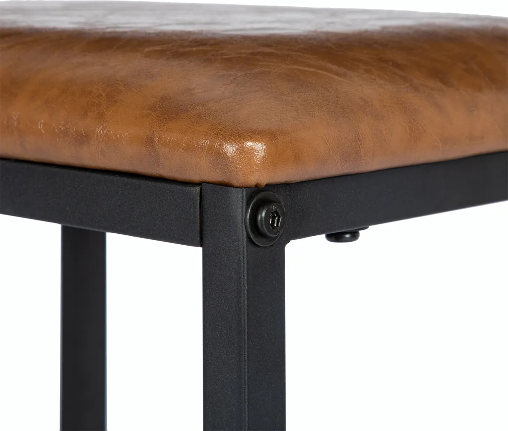 Table Haute de Cuisine et 4 Tabourets Industriels Ensemble Complet - 3