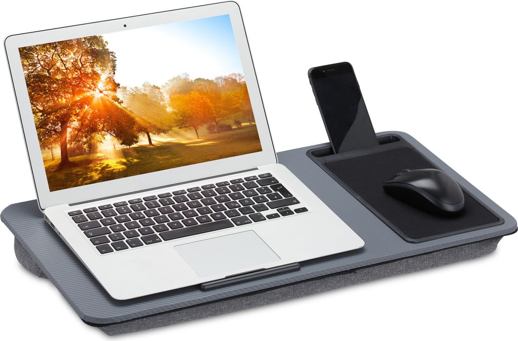 Relaxdays Laptopkissen mit Mauspad, BxT: 57,5 x 30 cm, Produktbild 