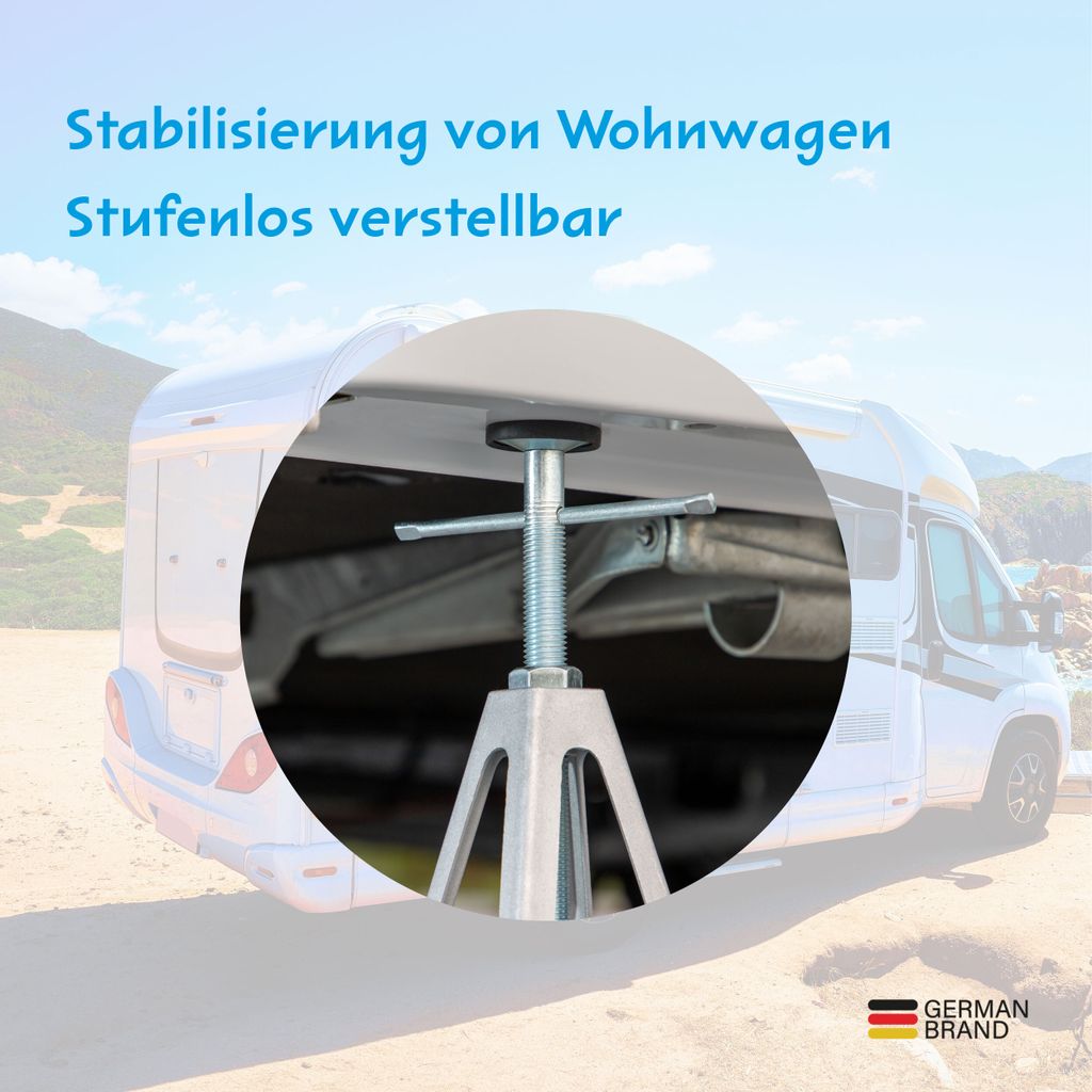 4er Set Stützböcke Aus Kunststoff – Höhenverstellbar Bis 42 Cm, Trägt 750 Kg Pro Bock