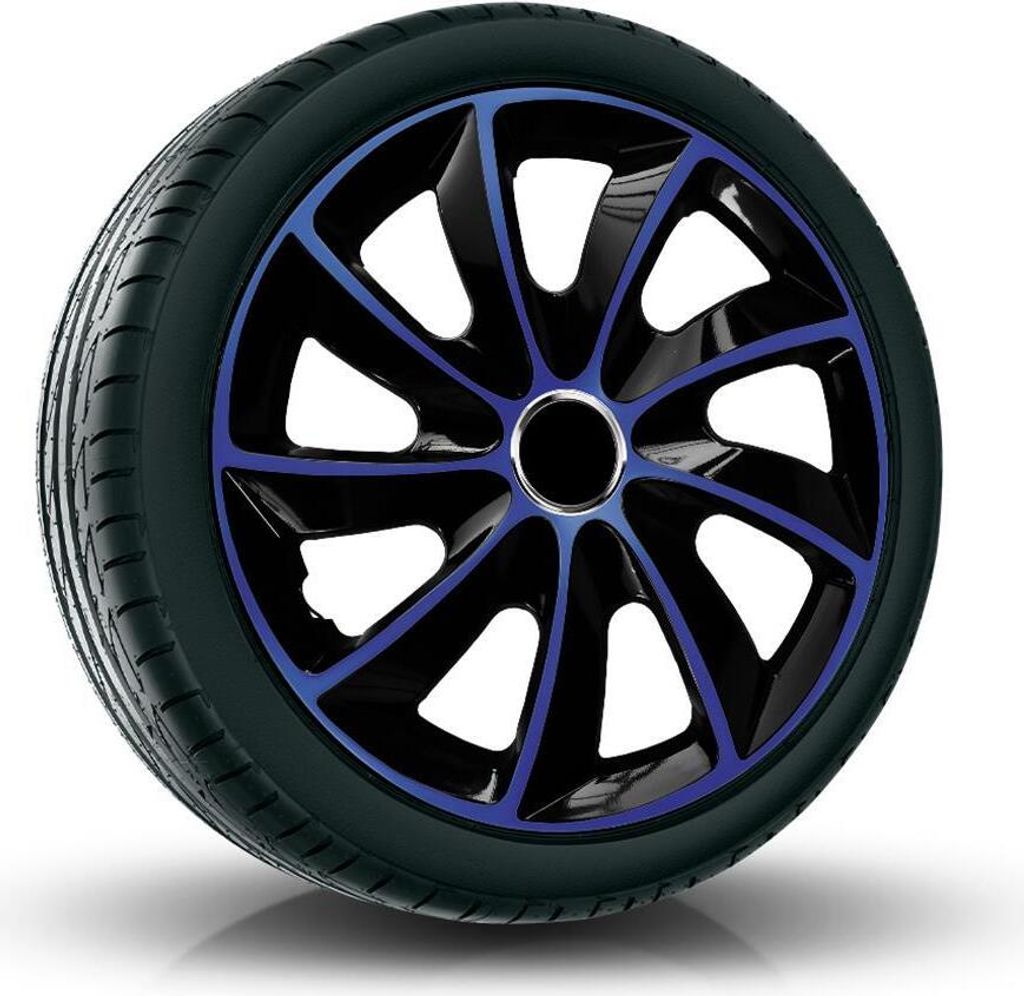 NRM Wielkappen STIG, Blauw/Zwart, 14 inch. (4 x universele Productafbeelding 
