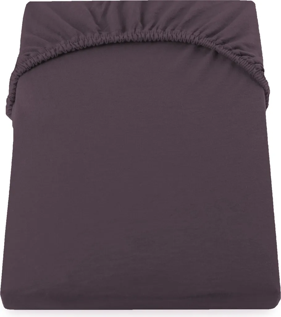 Drap housse 100% coton chocolat pour lit 120x200 à 140x200 cm confort