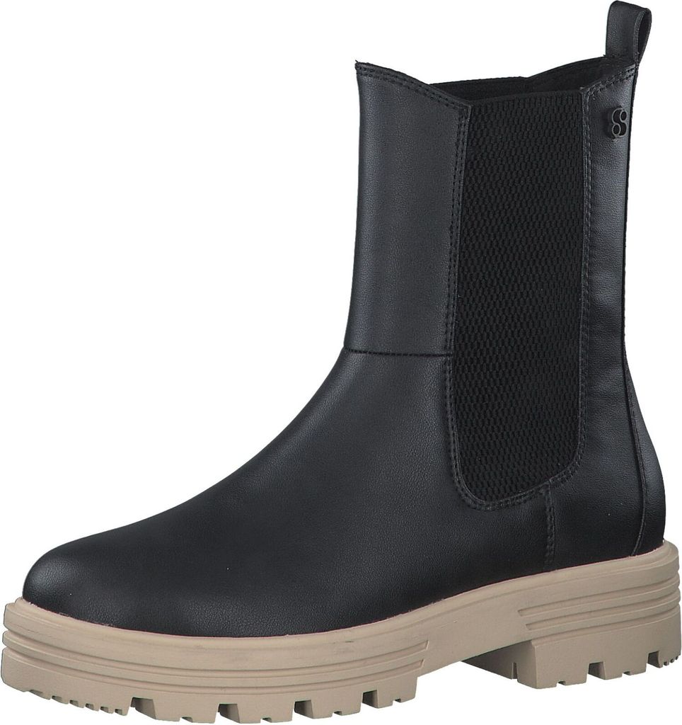 s.Oliver Damen Chelsea Boot Stiefelette Profilsohle Plateau 5-25411-39, Größe:40 EU, Farbe:Schwarz