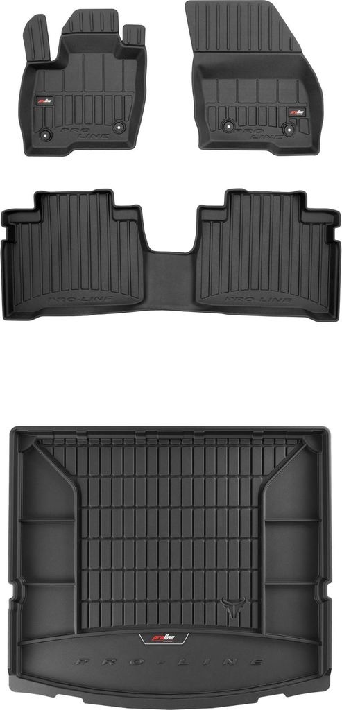 FROGUM 3D Gummimatten und Kofferraummatte für Ford S-Max II 2014-2023