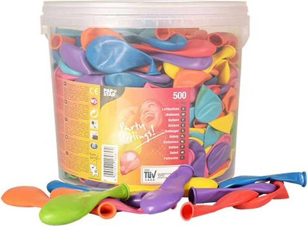 Papstar Luftballons Ø 19 cm farbig sortiert in Dose, 2000 Produktbild 