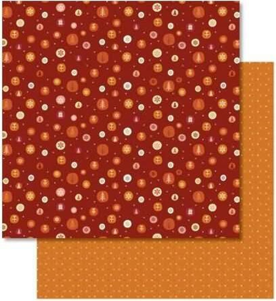 Scrapbook Paper Winterzauber rot/grün 12x12 Zoll VE=25 Blatt