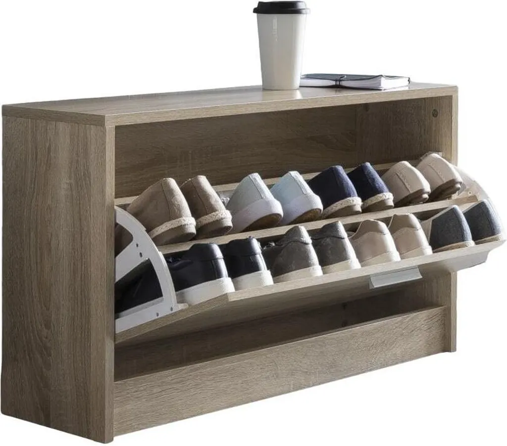 Meuble à chaussures moderne en bois WL5.270 pour entrée design et épurée
