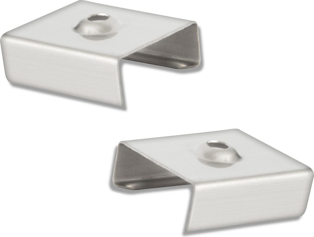GX-PL2 LED Aufbau-Profil 200cm, hoch, LED Stripes max. 12mm, weiß RAL 9010 2x Halter metall