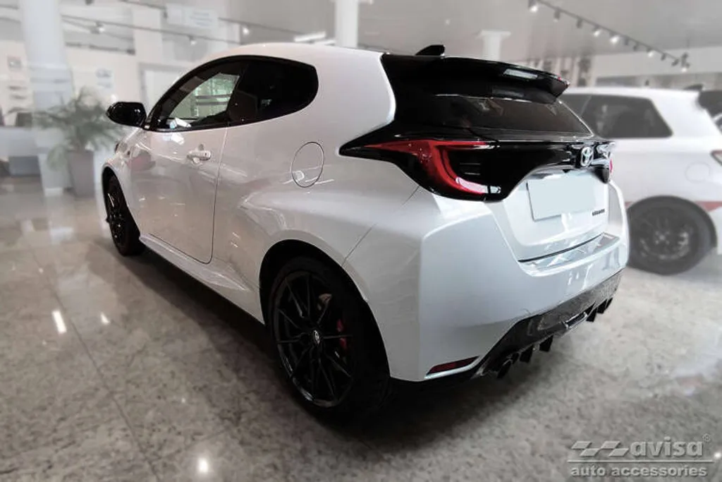 Protection de coffre Toyota Yaris 2020- en acier mat anti-rayures robuste - 6