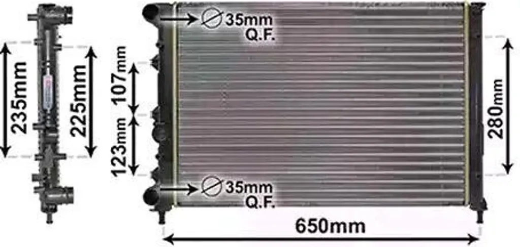 Radiateur de remplacement pour Alfa Romeo 147 entretien moteur et climat