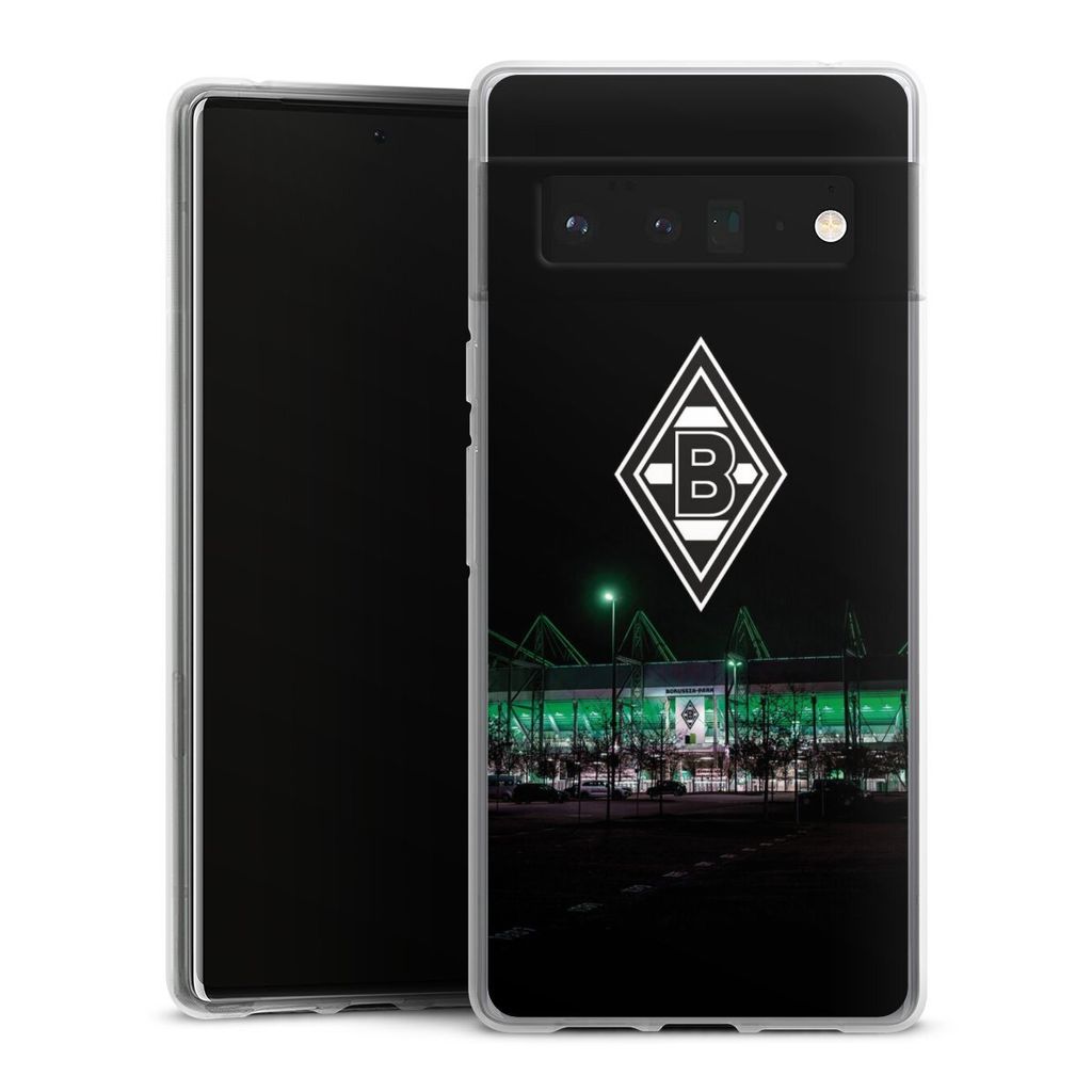DeinDesign Handyhülle für Google Pixel 6 Pro Silikon Hülle Case Smartphone Schutzhülle Borussia Mönchengladbach Offizielles Lizenzprodukt Stadion