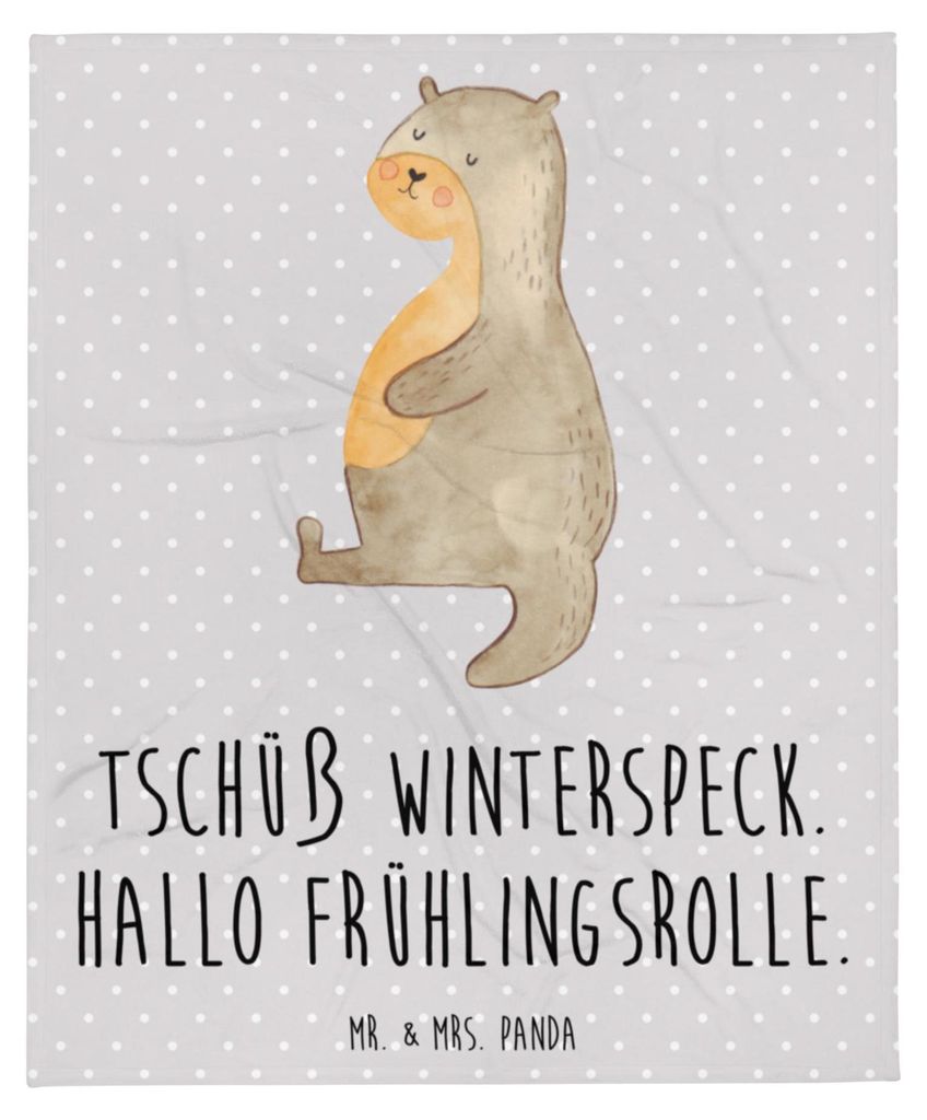 Mr. & Mrs. Panda Winterdecke Otter Bauch - Grau Pastell - Produktbild 
