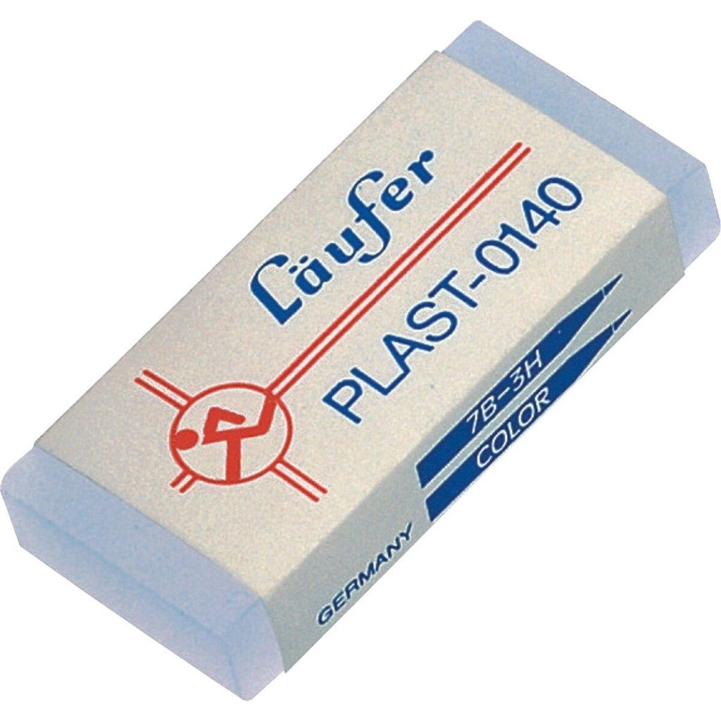 Radierer Plast 0140, für Bleistifte/Farbstifte auf Papier, Produktbild 