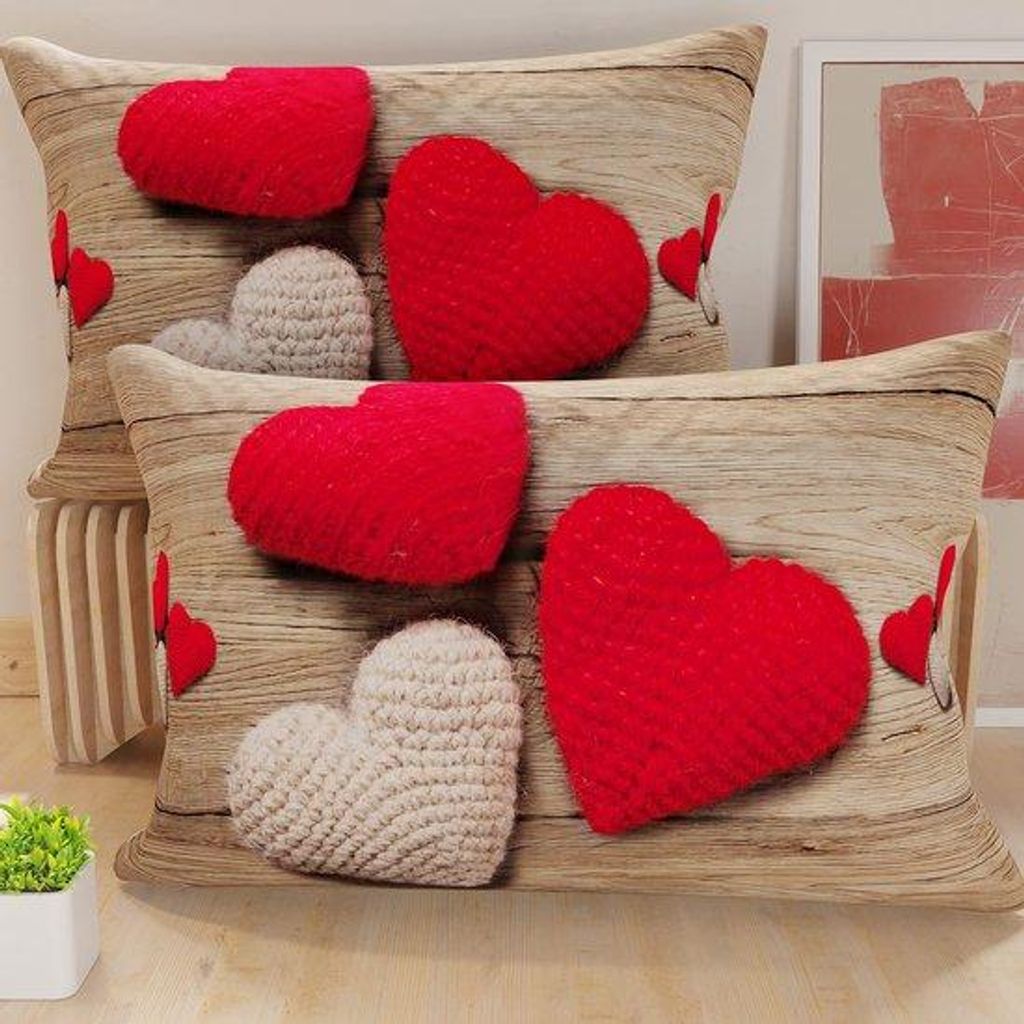 Unyqoos Set aus 2 modernen Kissenhüllen 80x50 cm aus weichem, antiallergischem Mikrofaser