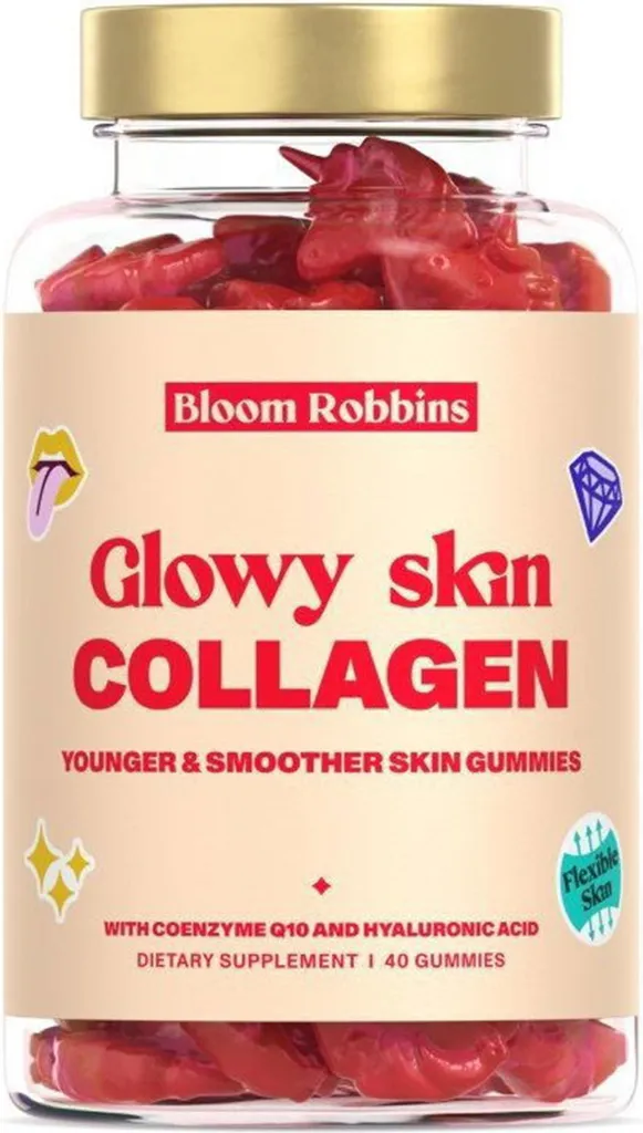 Pelle Glow con Bloom Robbins Glowy Skin Collagen: 60 Gommose Gustose