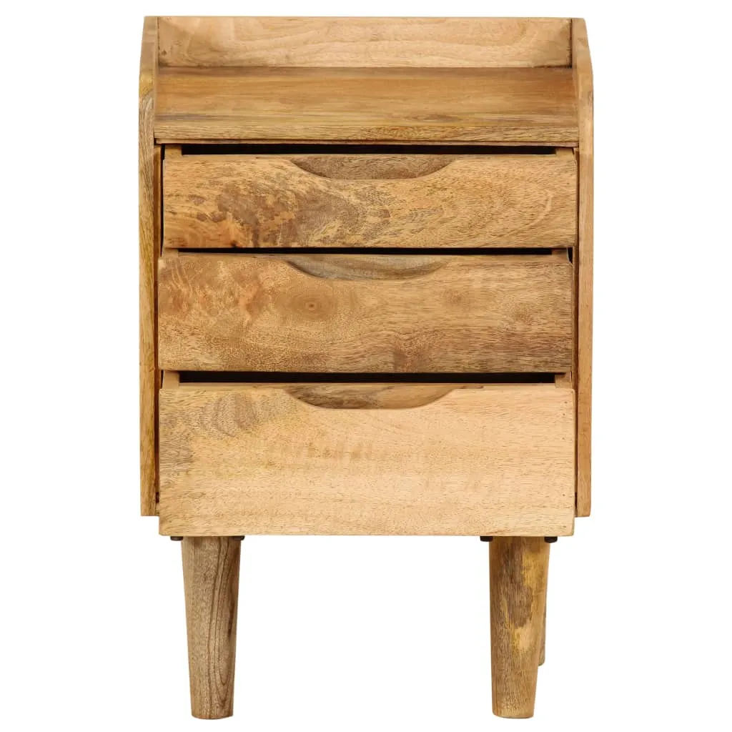 Table de chevet compacte en manguier pour optimiser la chambre