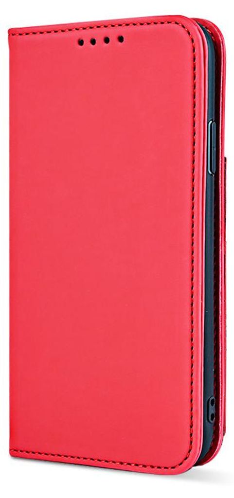 Hülle für iPhone 12 Pro Max 6,7 Rot Luxus Kunstleder Brieftasche Flip Card Cover