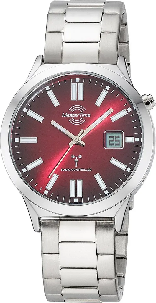 Master Time MTGA-10945-81M Orologio Uomo Rosso Radiocontrollato in Acciaio