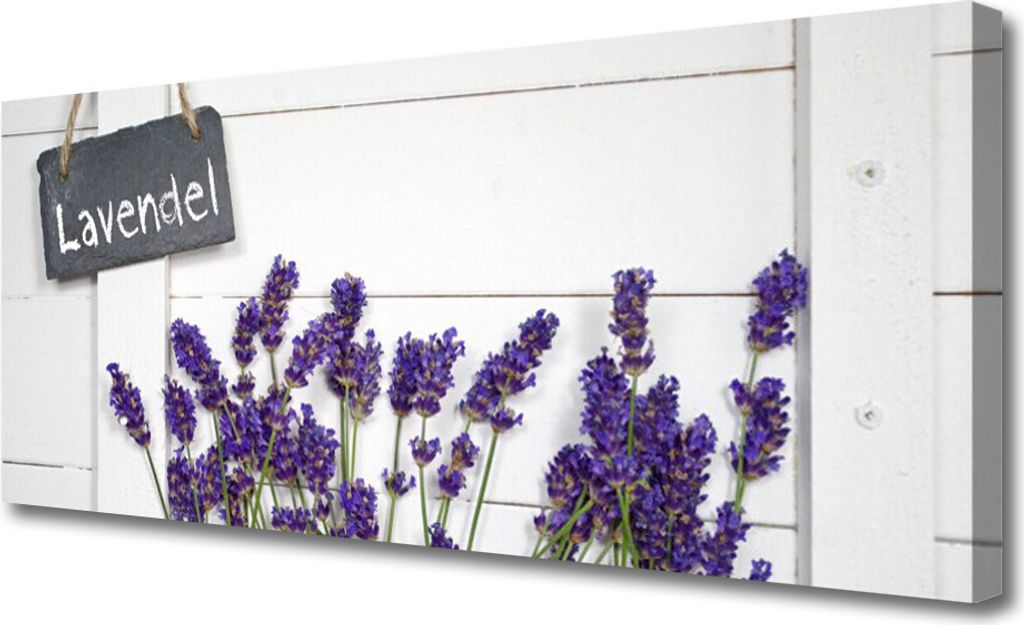 Tulup Leinwand-Bilder 125x50 Wandbild Canvas Kunstdruck Blumen Pflanzen