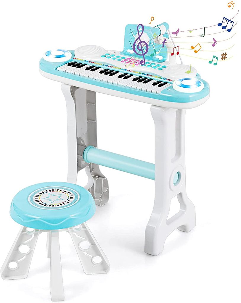 WinFun Kinder Keyboard Piano Klavier Spielzeug mit 18 Tasten Soundeffekten 