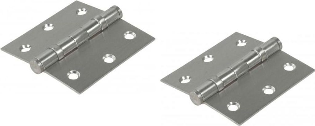 Scharnier Schwerlast 101x76mm mit 2 Kugellagern aus Edelstahl - 1 Paar - 2 Stück