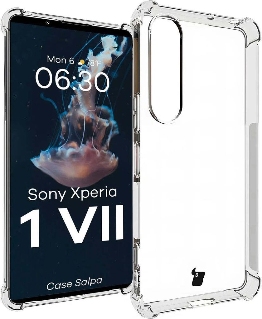 Flexible Handyhülle für Sony Xperia 1 VII, Bizon Case Salpa, Transparent