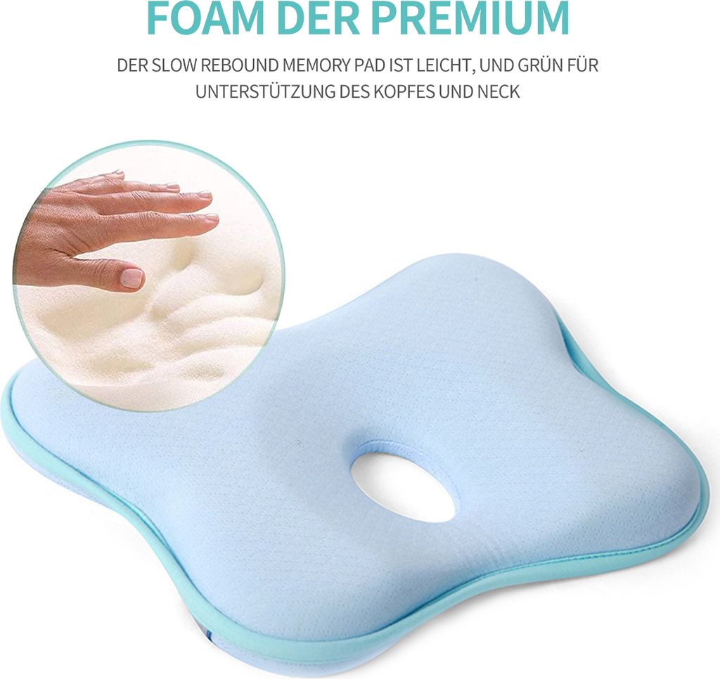 Babykissen Orthopädisch - Plagiozephalie Kissen Für 0-18 Monate