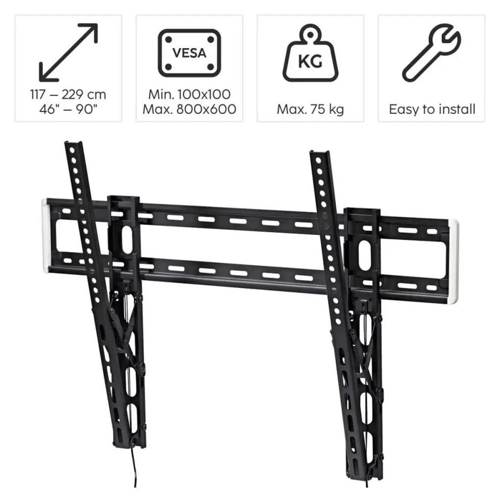Hama 00220818, 100 x 100 mm, 800 x 600 mm, -12 - 0°, 0°, Obrázok produktu 