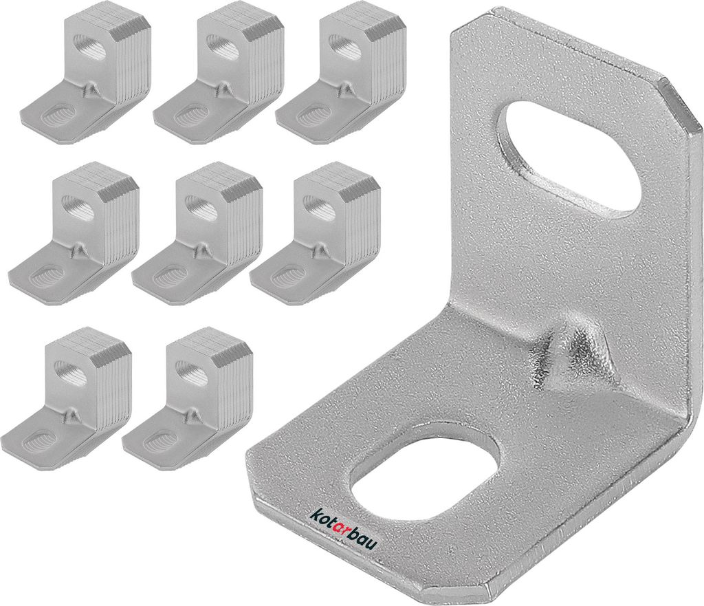 KOTARBAU® 25 Connettori Angolari 100 X 100 X 20 Mm, In - Foto 7