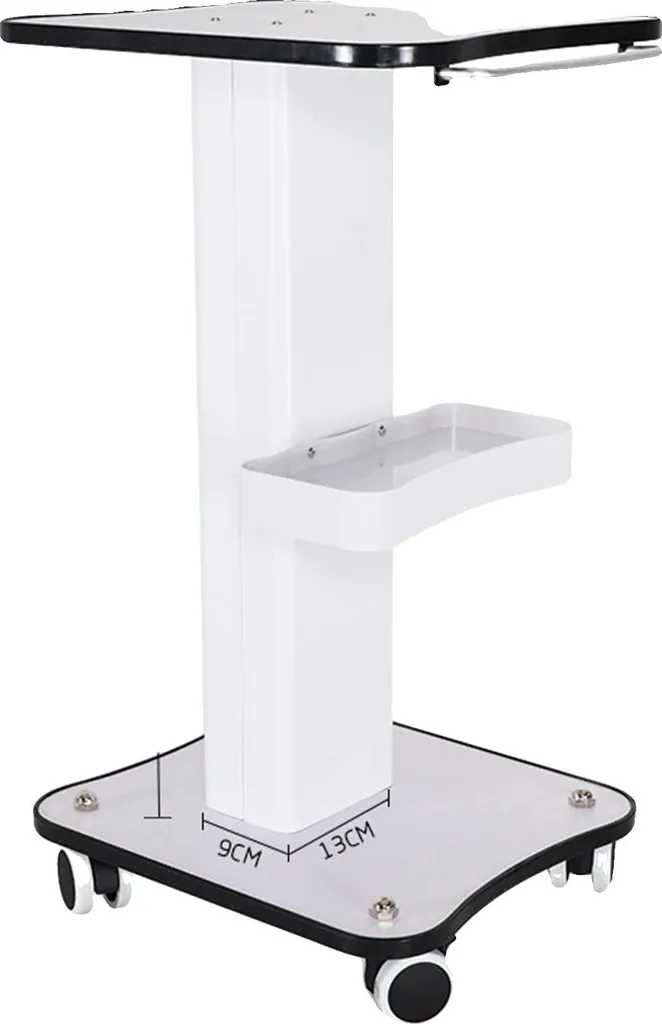 Carrello Salone Bellezza Legno Bianco Professionale | Struttura Robusta