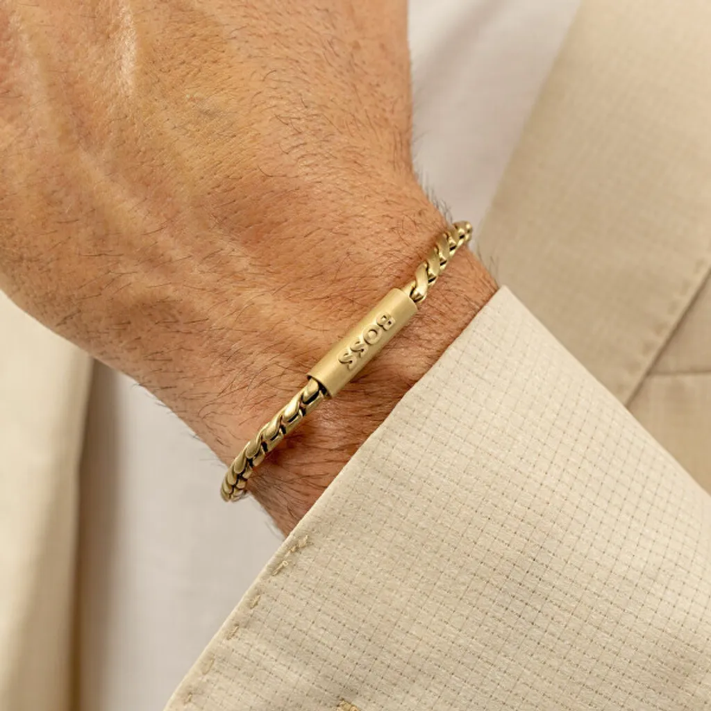 Bracciale alla moda placcato oro da uomo Doran 1580696
