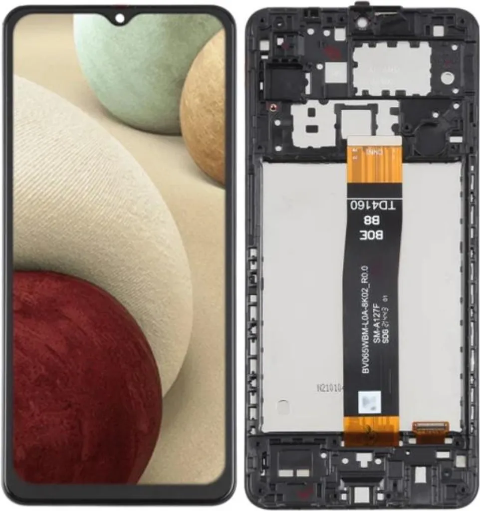 Bloc complet écran pour Samsung Galaxy A12 Nacho SM-A127 d'origine noir