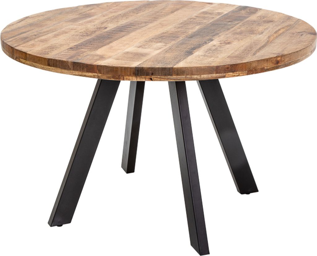 riess-ambiente Massiver Esstisch IRON CRAFT 120cm rund Produktbild 10