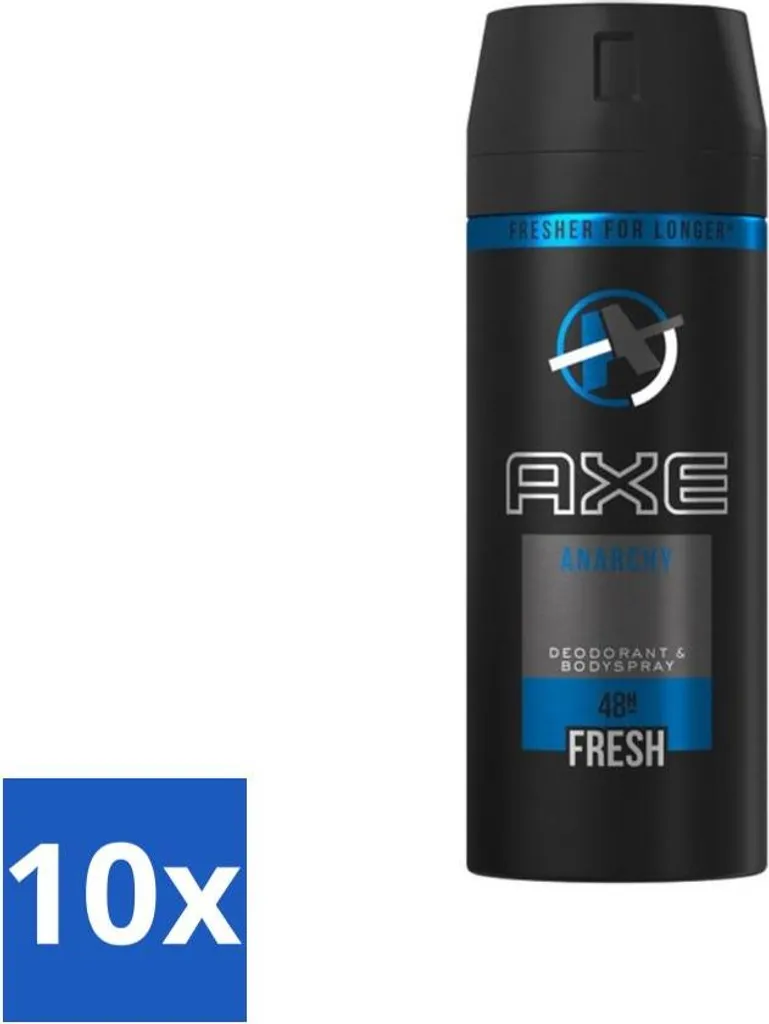 Stock 10x Axe Anarchy for Him 150ml - Risparmio Garantito 48h