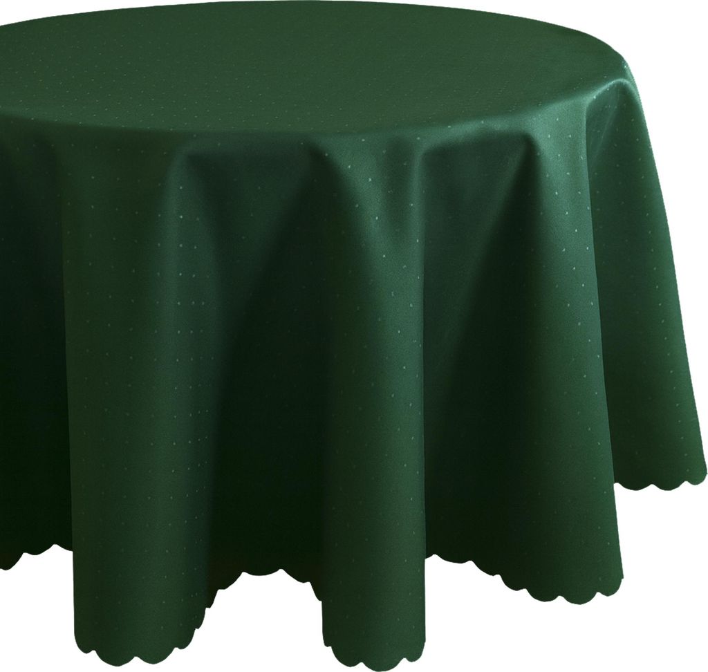 Tovaglia Ø 170 cm in verde scuro per tavolo da pranzo e Immagine del prodotto 