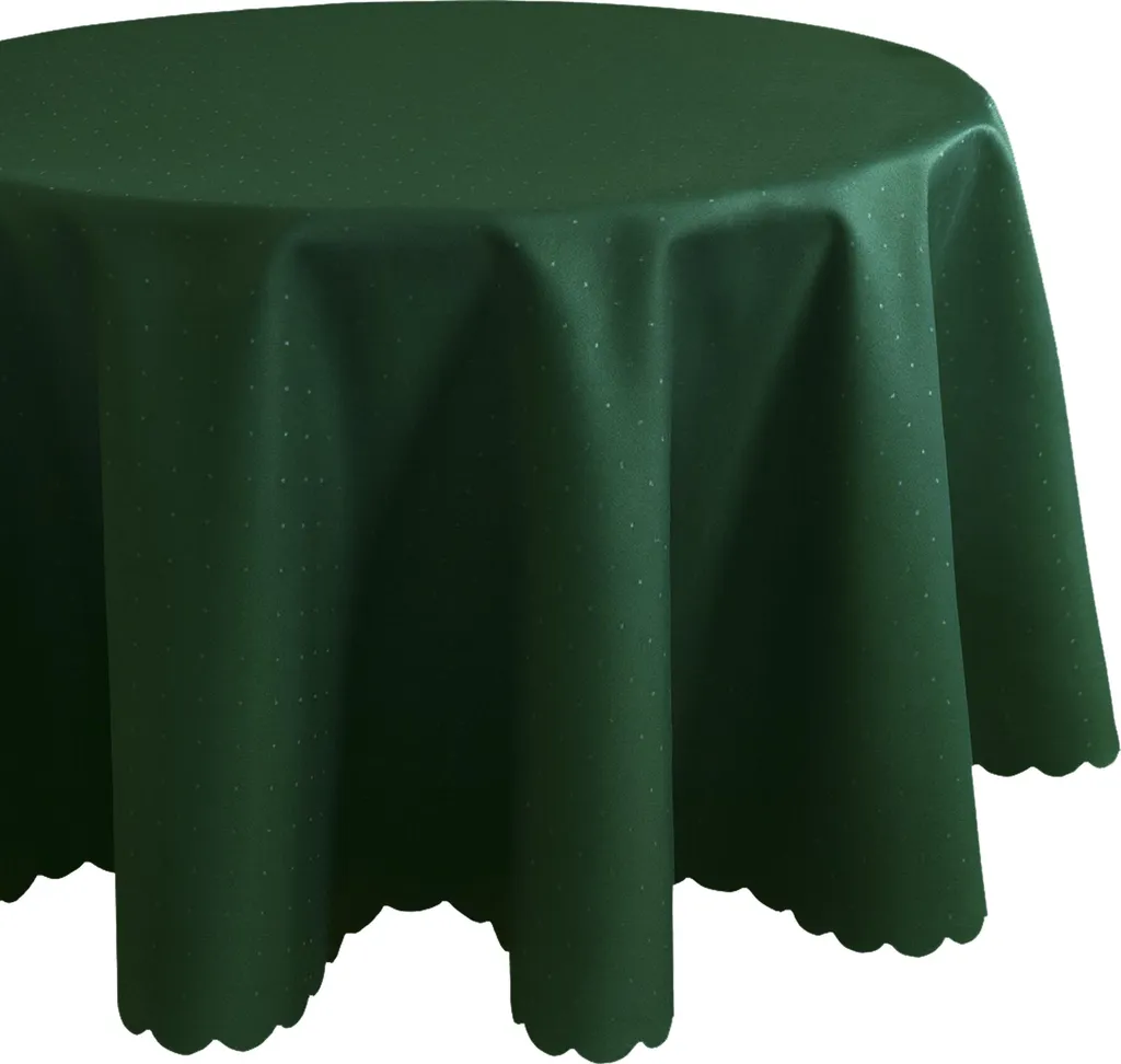 Tovaglia Antimacchia Verde Scuro 150 cm | Lavabile per Famiglie