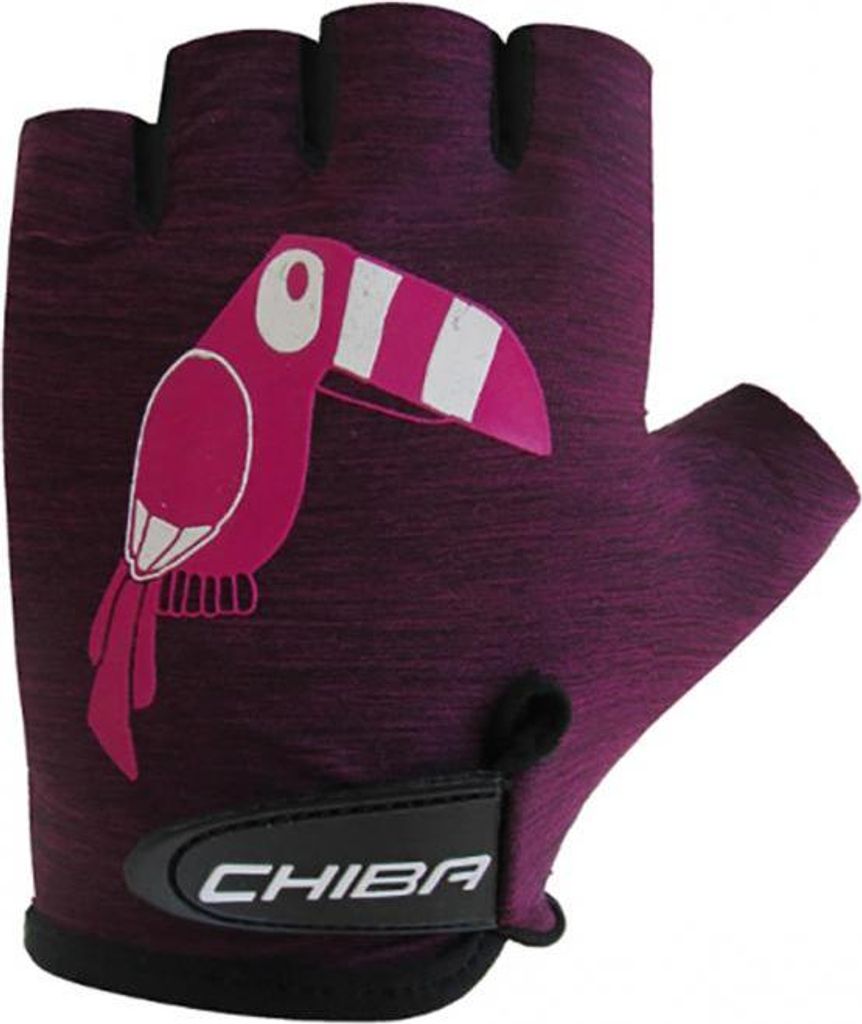 CHIBA Cool Kids - Kinder Fahrradhandschuhe violett, Größe M, Griptec-Innenhan...