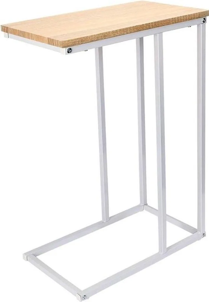 Table basse bois stable chêne clair 45x25 cm pour petit espace chic
