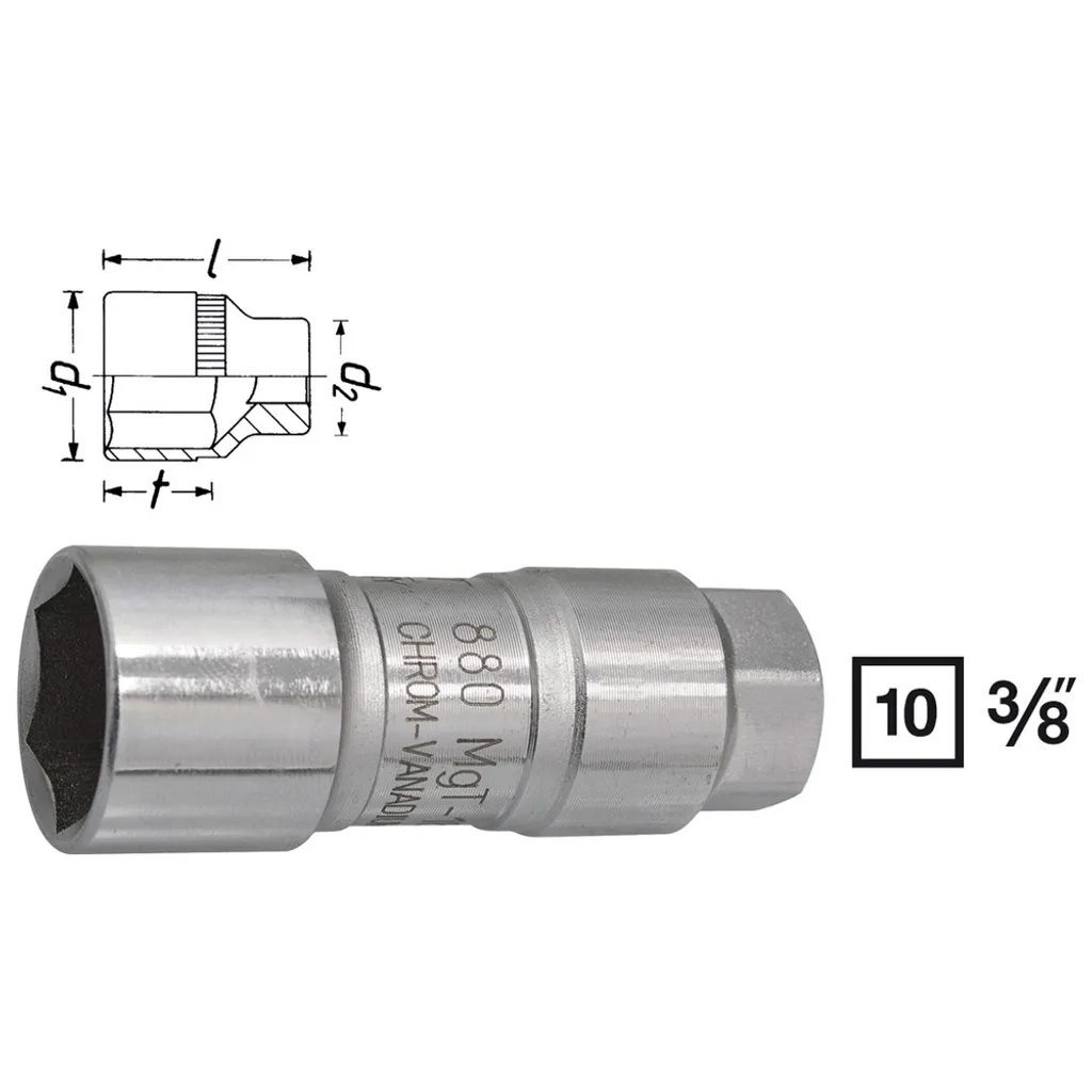 Chiave Candele 18mm Hazet 880MGT-18 Magnetica Attacco 3/8 Pollici