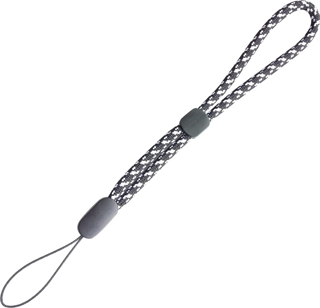 Telefon lanyard nicht verblüfftes Anti-Fall-Verstellbarer universeller Telefongurtanhänger für die Himmelhülle-Schwarz-Weiss