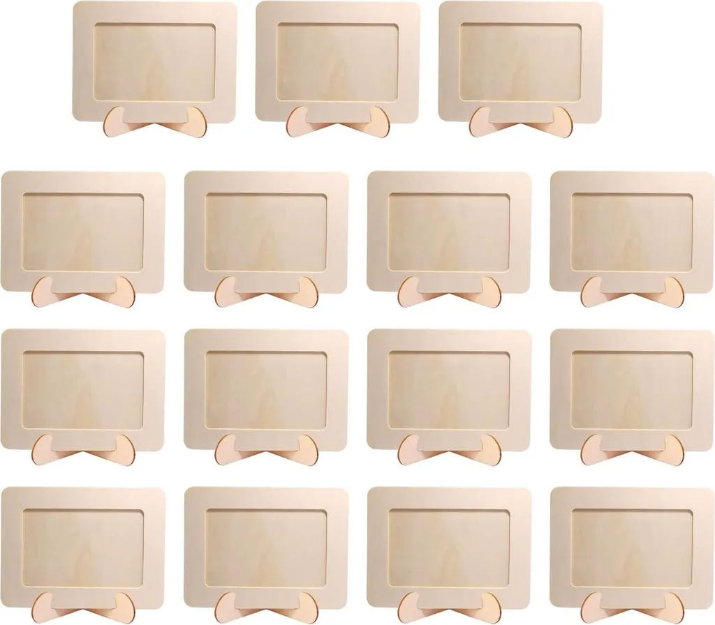 Cadres en bois massif 19x14 cm - Kit de 15 pièces pour ranger vos photos