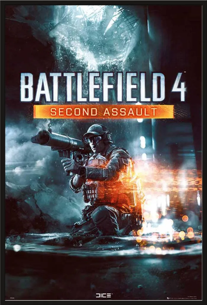 Affiche Battlefield 4 encadrée Shinsuke : fini les posters pliés ou abîmés