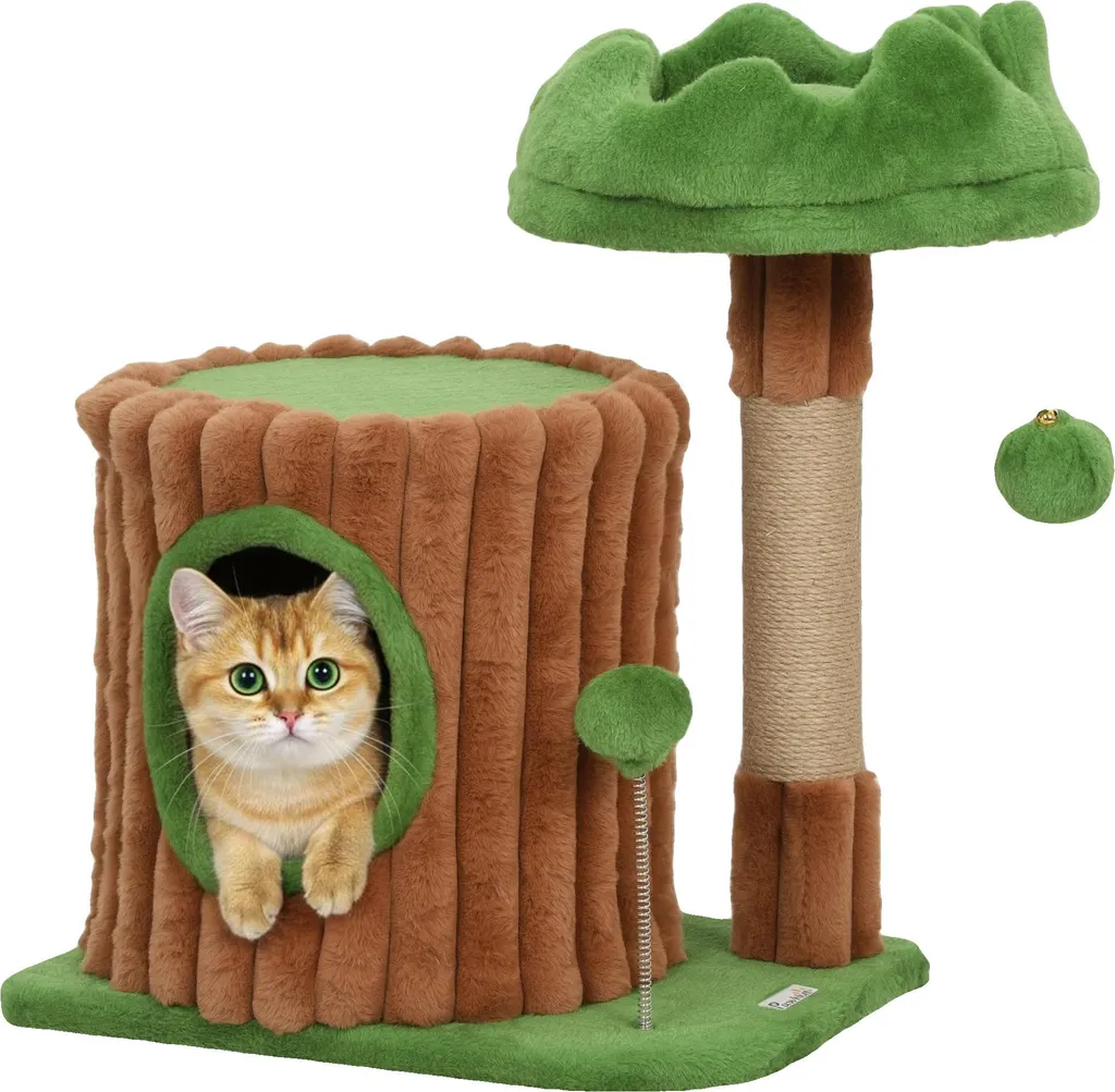 Arbre à chat stable et petit format pour protéger votre mobilier fixe