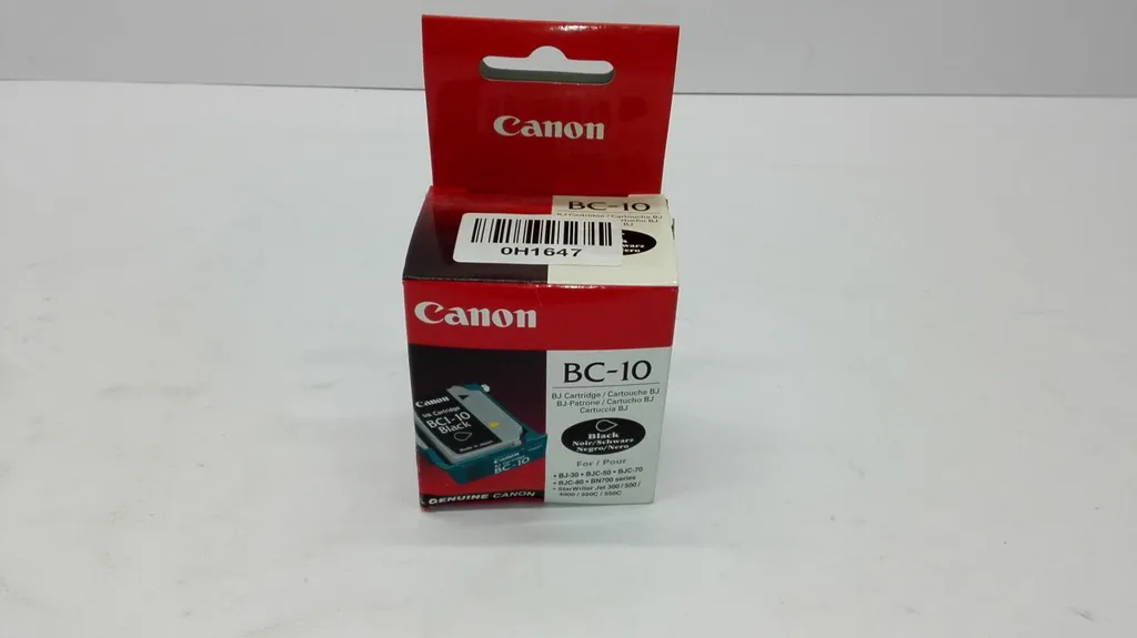 Cartouche Canon Noir Originale Haute Densité pour Série BJC et BJ-30