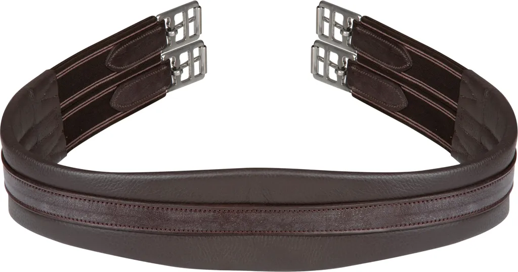 Sangle pour Selle d'Équitation Velociti Gara Cuir Marron ER2125 127 cm