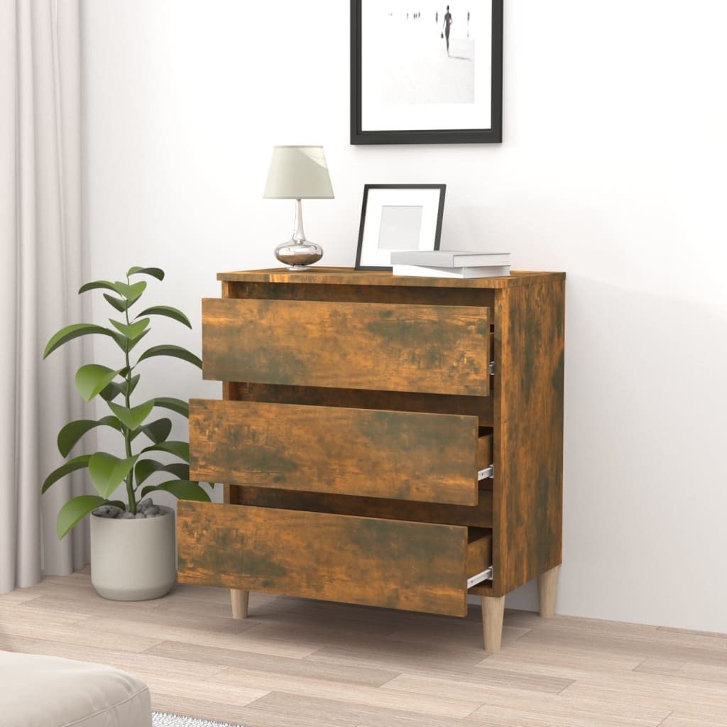 Maison Exclusive - Sideboard Räuchereiche 60x35x69 cm Holzwerkstoff