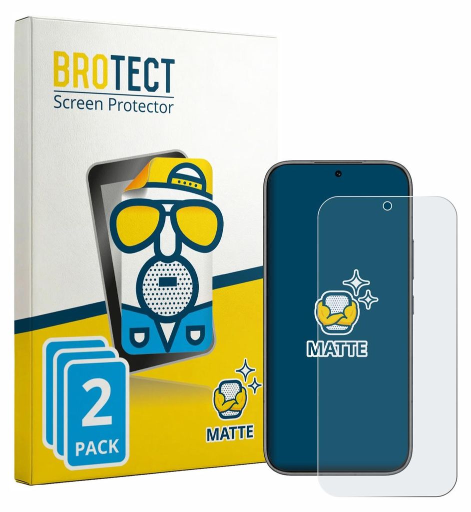 2x BROTECT Schutzfolie für Honor 600 Pro Displayschutz Displayschutzfolie Folie Matt Entspiegelungsfolie