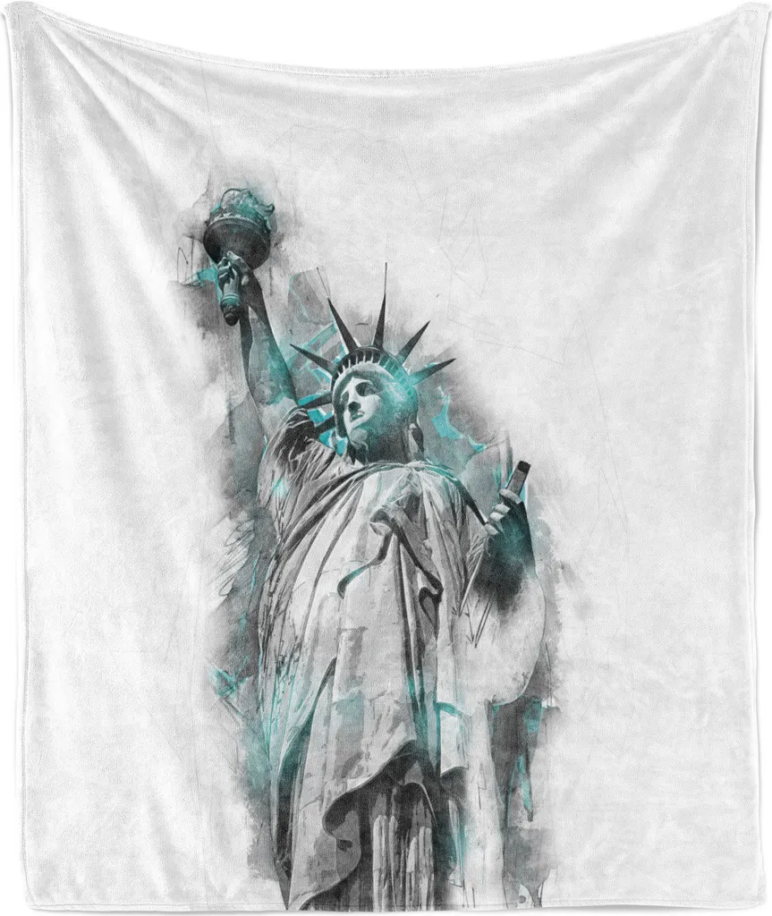Plaid ABAKUHAUS Lady Liberty Geometrico 125x175 | Arredo Moderno