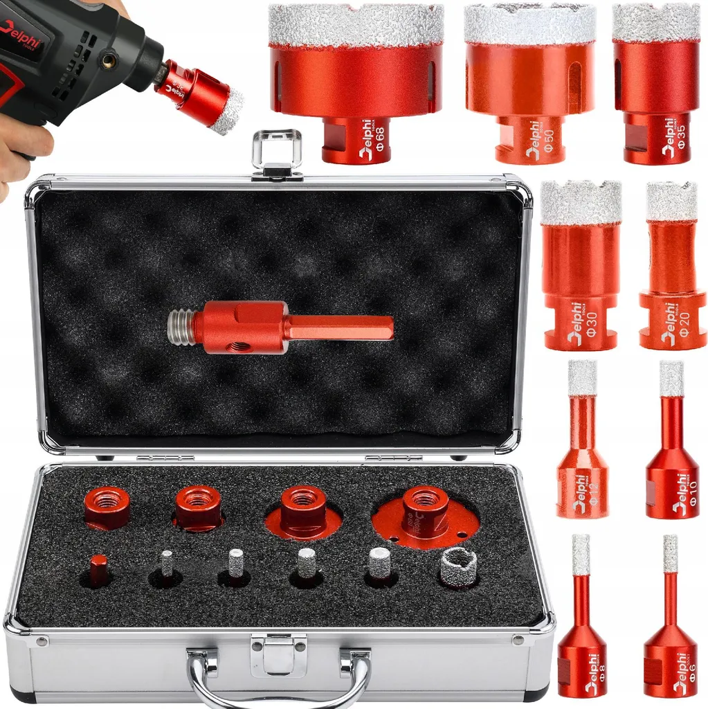 Profi Set Diamant Fliesen Bohrkronen 9 tlg.