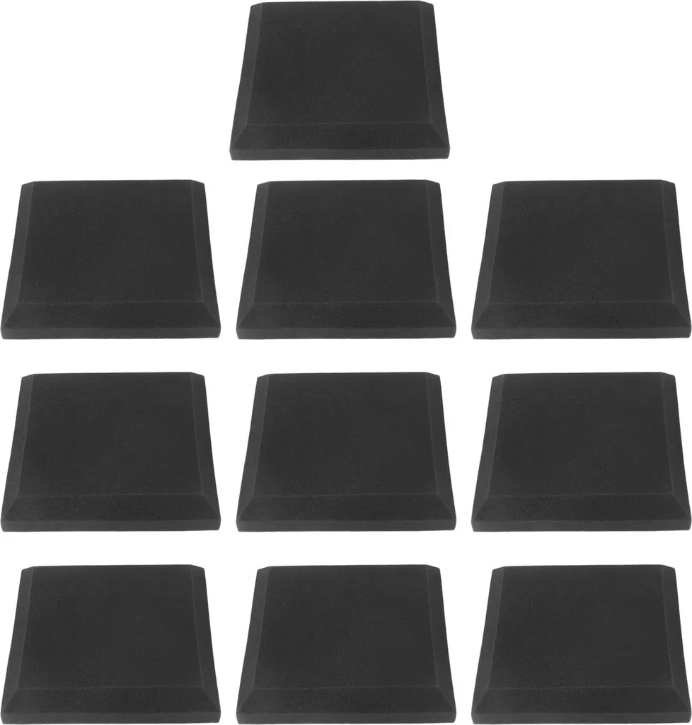 Mousse Acoustique de Studio 10 Dalles Insonorisantes Souples et Grises