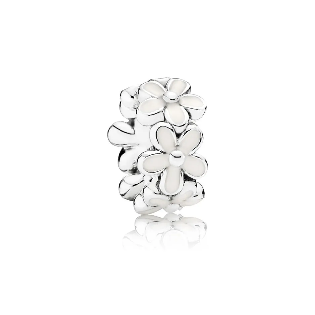 Espaceur de Bracelet Pandora en Argent et Émail Rose Pastel Modèle 791495